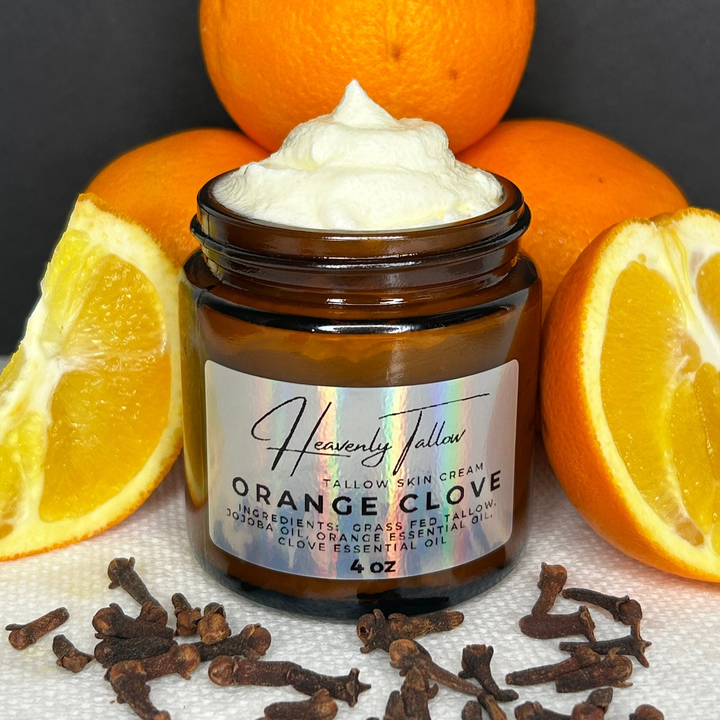 Orange Clove Whipped Tallow Face & Body Cream