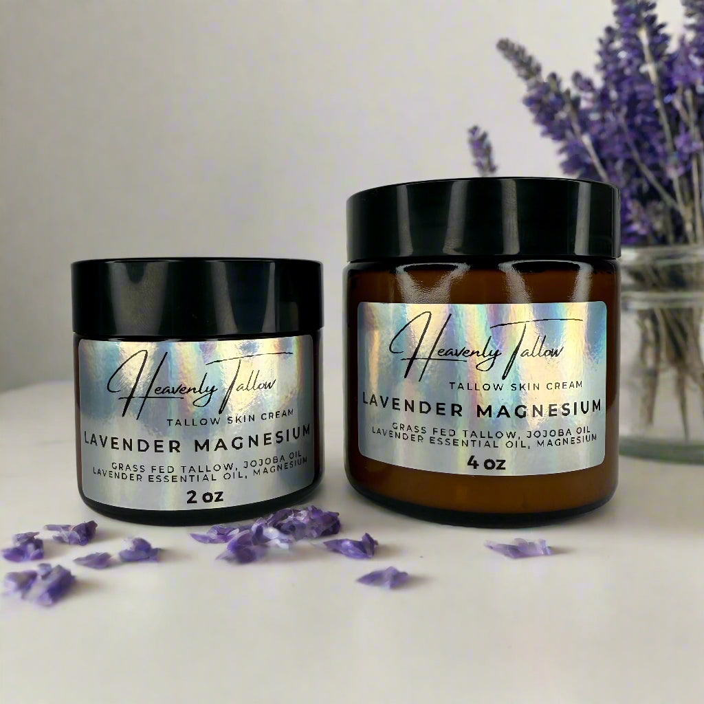Lavender Magnesium Infused Whipped Tallow Face & Body Cream