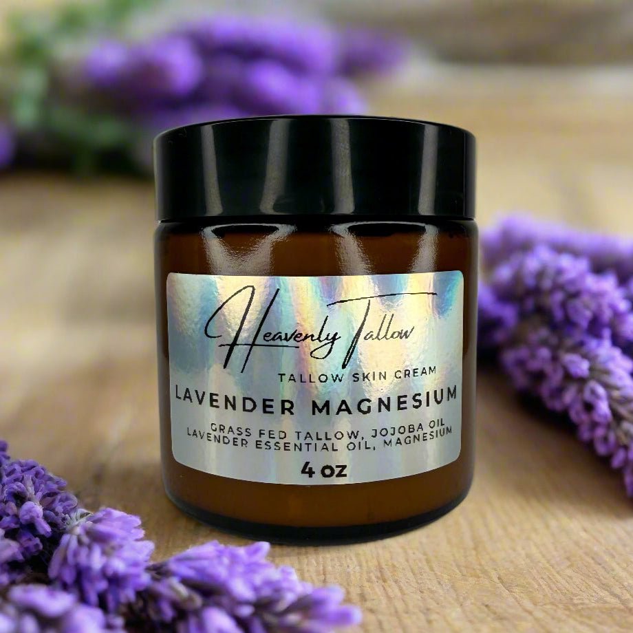 Lavender Magnesium Infused Whipped Tallow Face & Body Cream