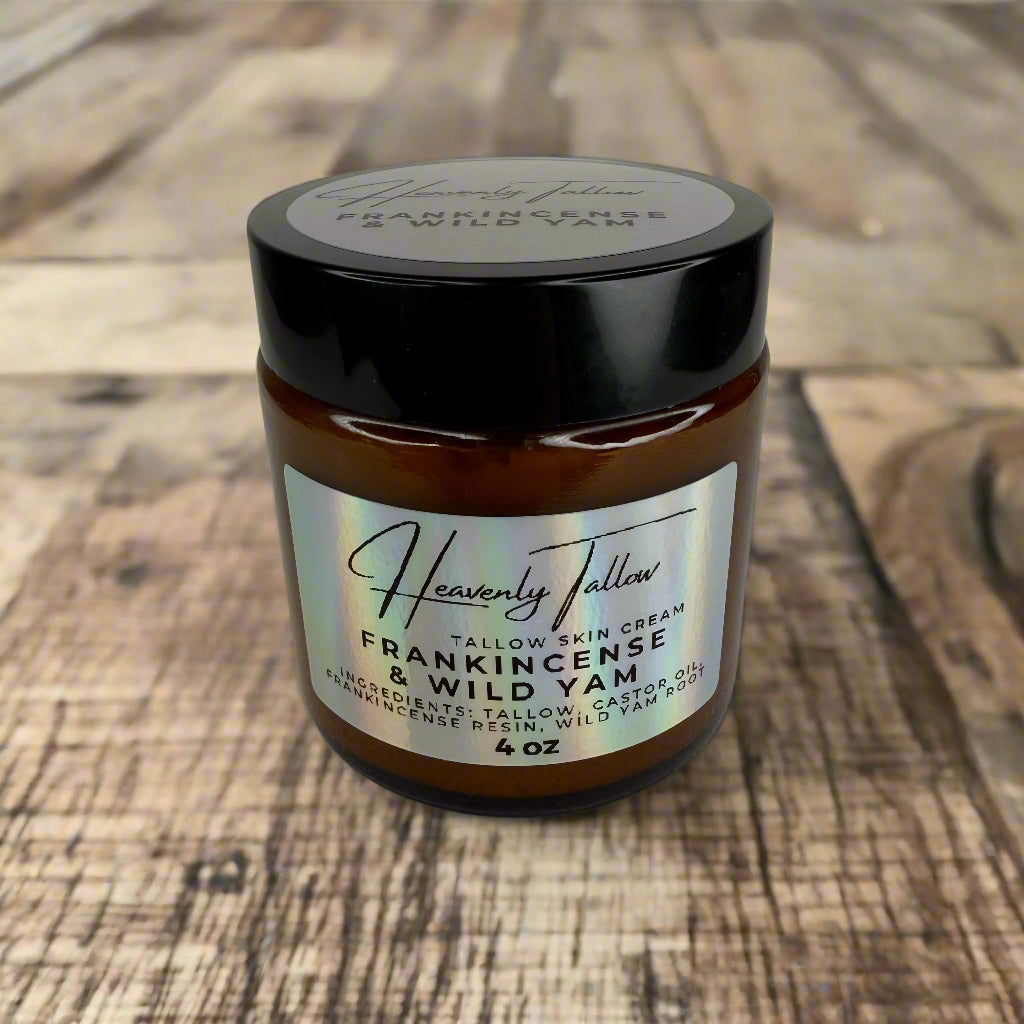 Frankincense & Wild Yam Infused Whipped Tallow Face & Body Cream