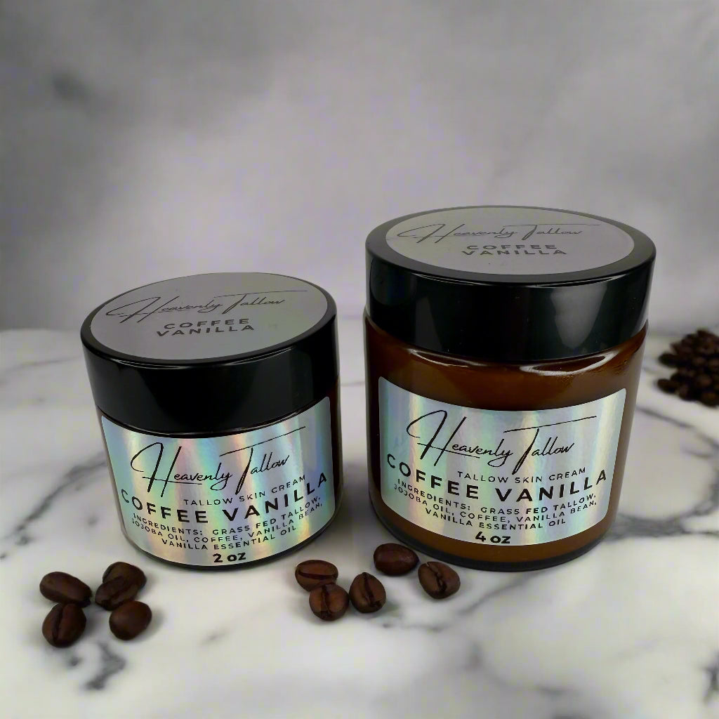 Coffee Vanilla Infused Whipped Tallow Face & Body Cream