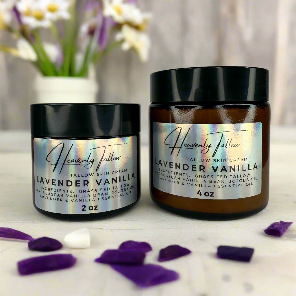 Lavender Vanilla Infused Whipped Tallow Face & Body Cream