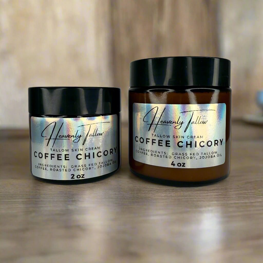 Coffee Chicory Infused Whipped Tallow Face & Body Cream