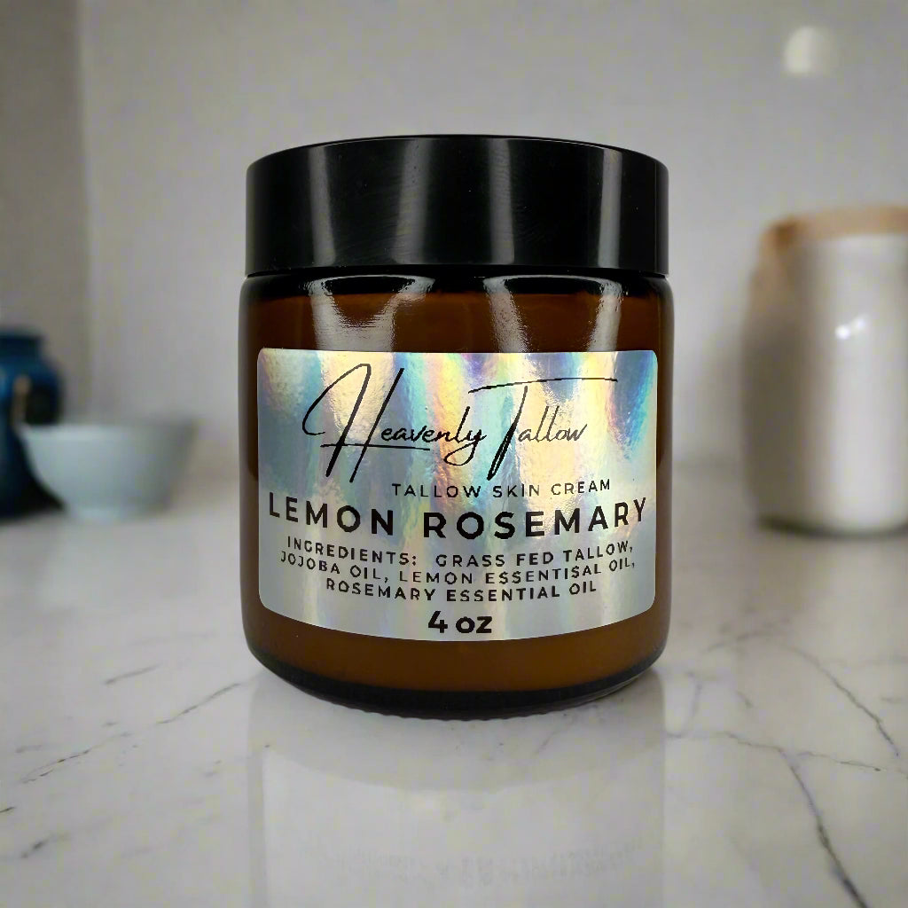 Lemon Rosemary Whipped Tallow Face & Body Cream