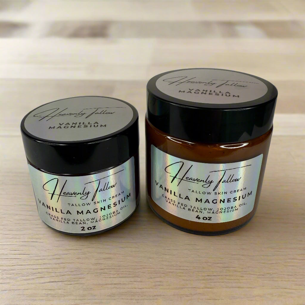 Vanilla Magnesium Infused Whipped Tallow Face & Body Cream