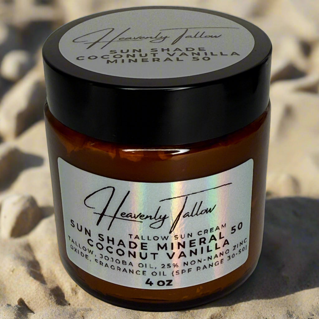 Sun Shade Mineral 50 Coconut Vanilla Whipped Tallow Sun Cream