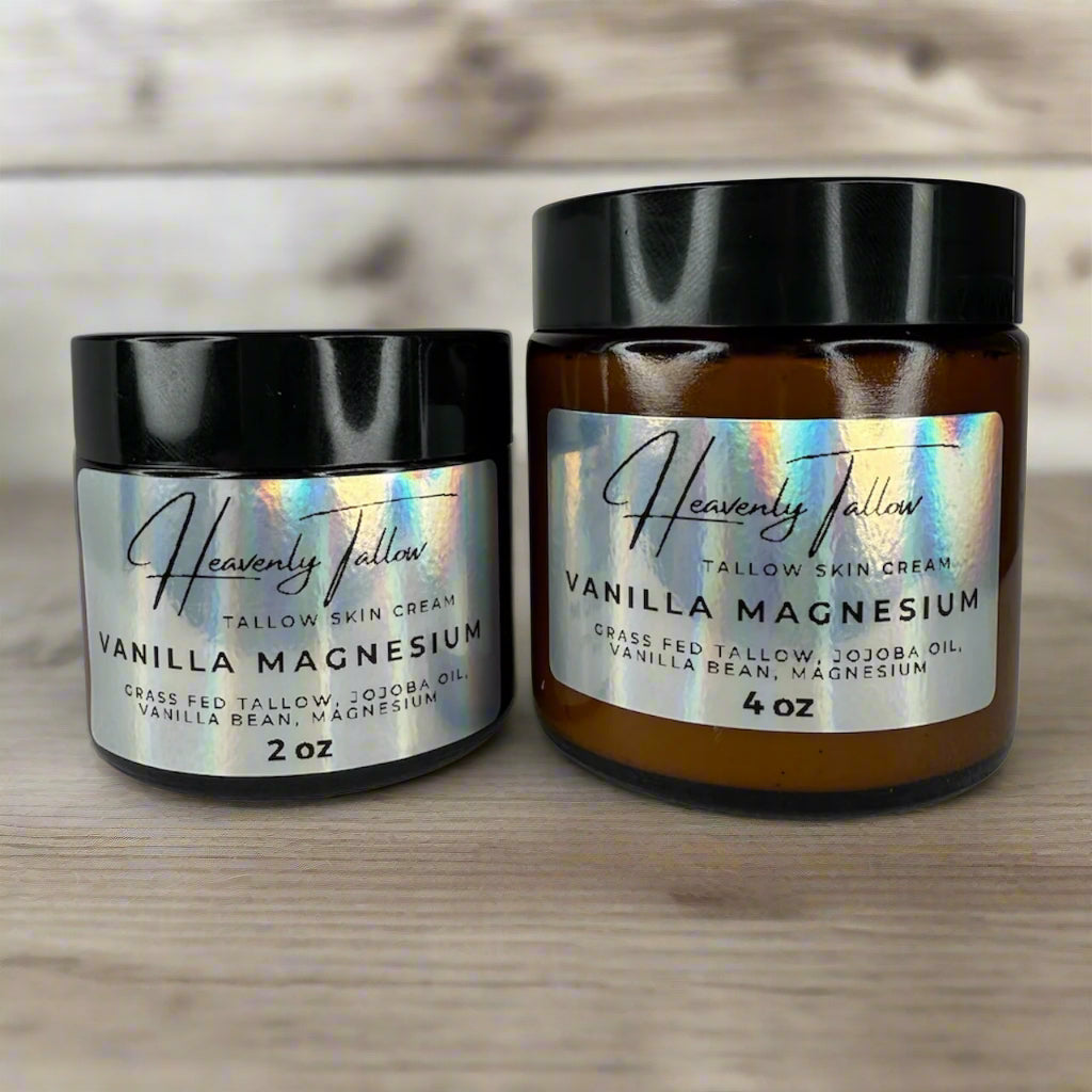Vanilla Magnesium Infused Whipped Tallow Face & Body Cream