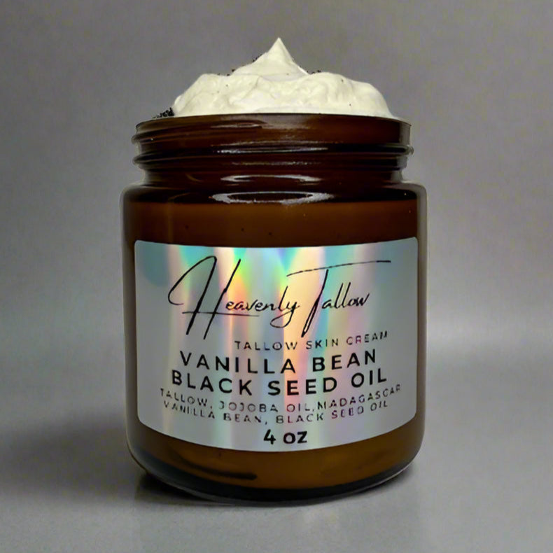 Vanilla Bean Black Seed Oil Whipped Tallow Face & Body Cream