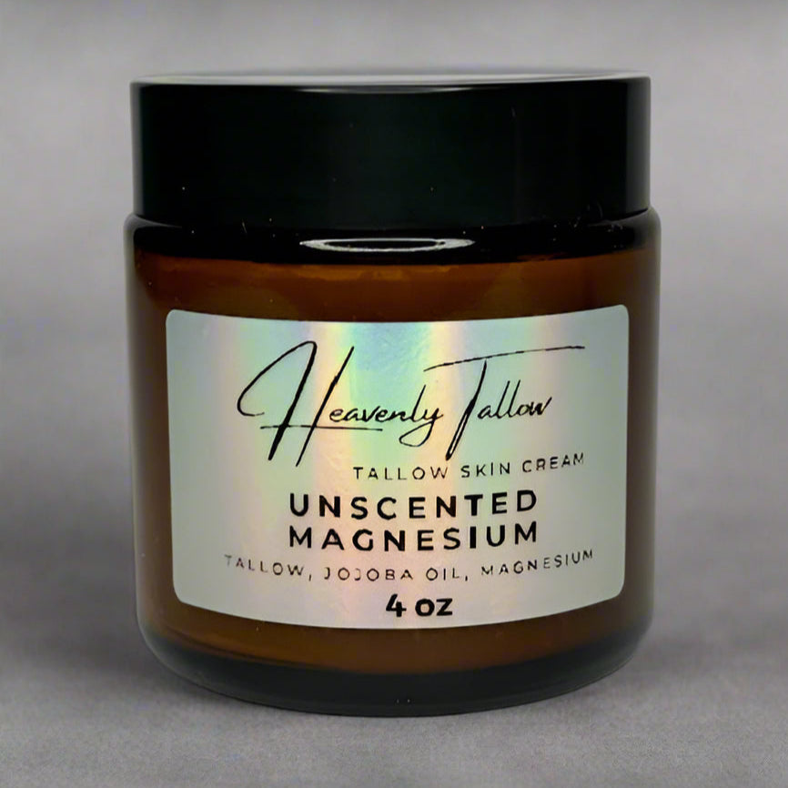 Unscented Magnesium Infused Whipped Tallow Face & Body Cream