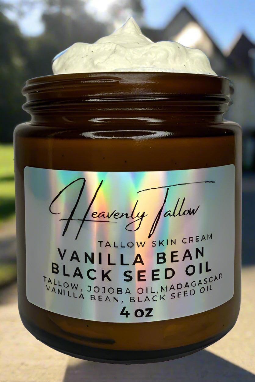 Vanilla Bean Black Seed Oil Whipped Tallow Face & Body Cream