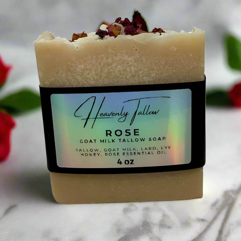 Rose Goat Milk Tallow Soap