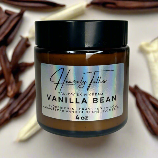 Vanilla Bean Infused Whipped Tallow Face & Body Cream