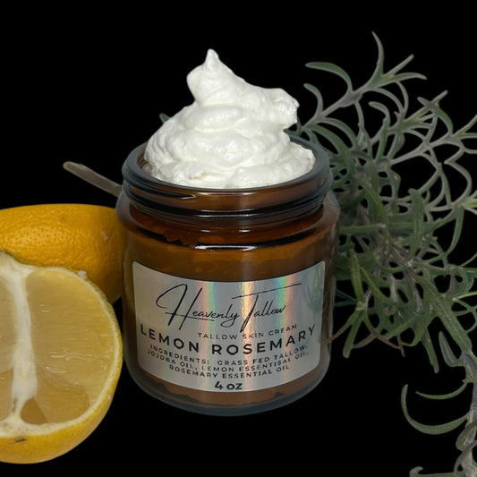 Lemon Rosemary Whipped Tallow Face & Body Cream