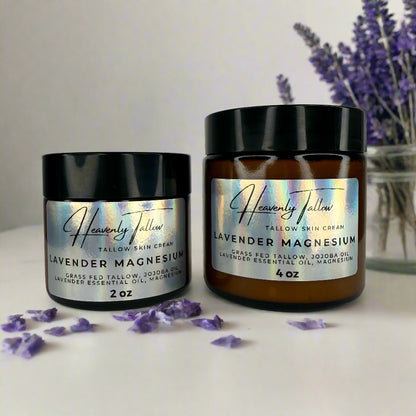Lavender Magnesium Infused Whipped Tallow Face & Body Cream