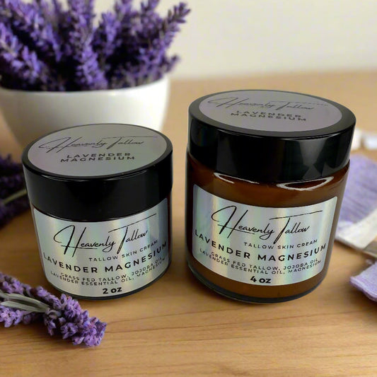Lavender Magnesium Infused Whipped Tallow Face & Body Cream