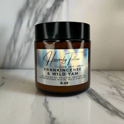 Frankincense & Wild Yam Infused Whipped Tallow Face & Body Cream