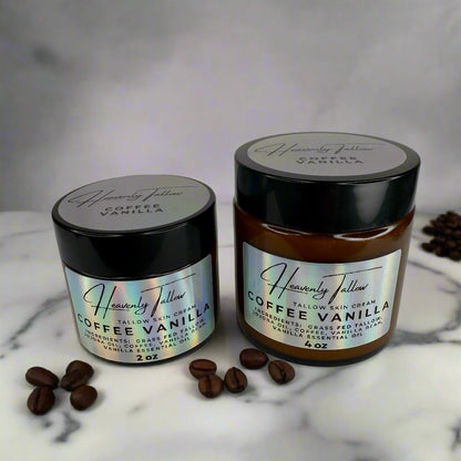 Coffee Vanilla Infused Whipped Tallow Face & Body Cream