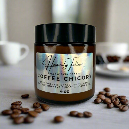 Coffee Chicory Infused Whipped Tallow Face & Body Cream