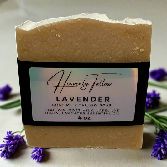 Lavender Goat Milk Tallow Soap