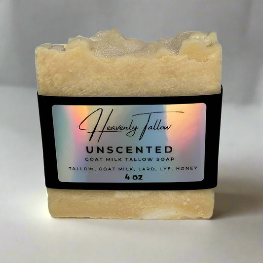 Unscented Goat Milk Tallow Soap