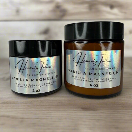 Vanilla Magnesium Infused Whipped Tallow Face & Body Cream