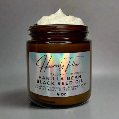 Vanilla Bean Black Seed Oil Whipped Tallow Face & Body Cream