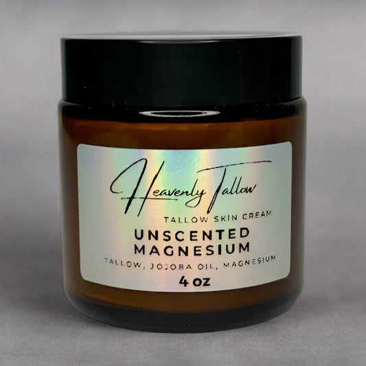 Unscented Magnesium Infused Whipped Tallow Face & Body Cream