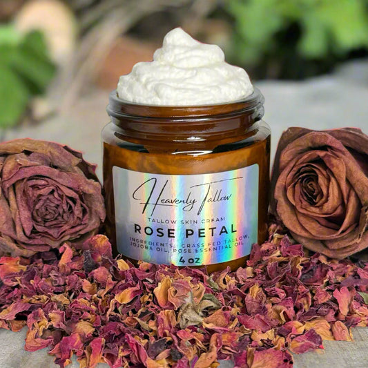 Rose Petal Whipped Tallow Face & Body Cream