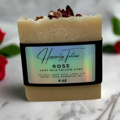 Rose Goat Milk Tallow Soap