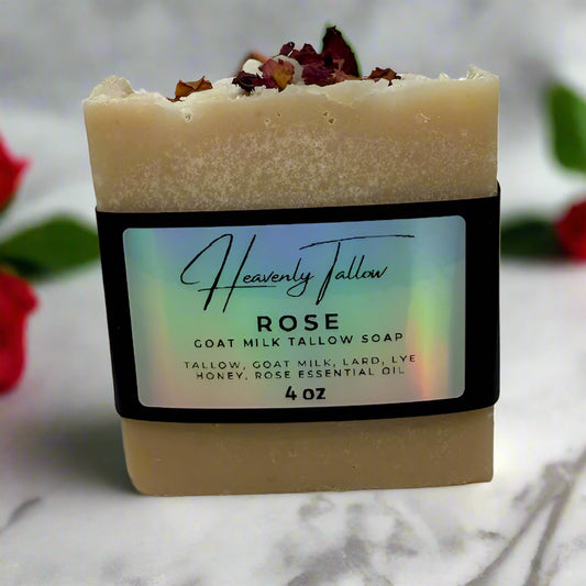 Rose Goat Milk Tallow Soap